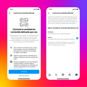 Instagram actualiza el Control de Contenido Sensible